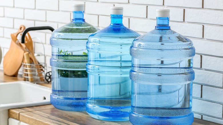 Large Bottled Water bottles